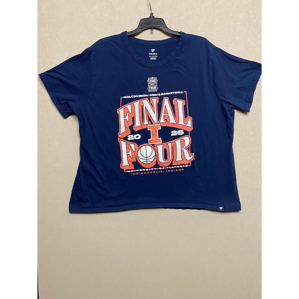 Fanatics University of Illinois 2026 NCAA Final Four Navy blue TShirt Womens 2XL